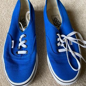 Vans blue shoes size 7 women